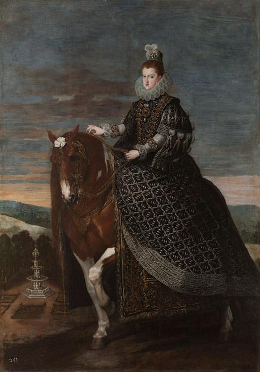 Diego Velazquez Queen Margarita on Horseback (df01) Germany oil painting art
